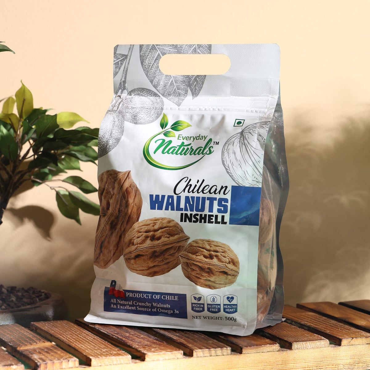 Walnut Inshell Chile Premium Pouch 500g